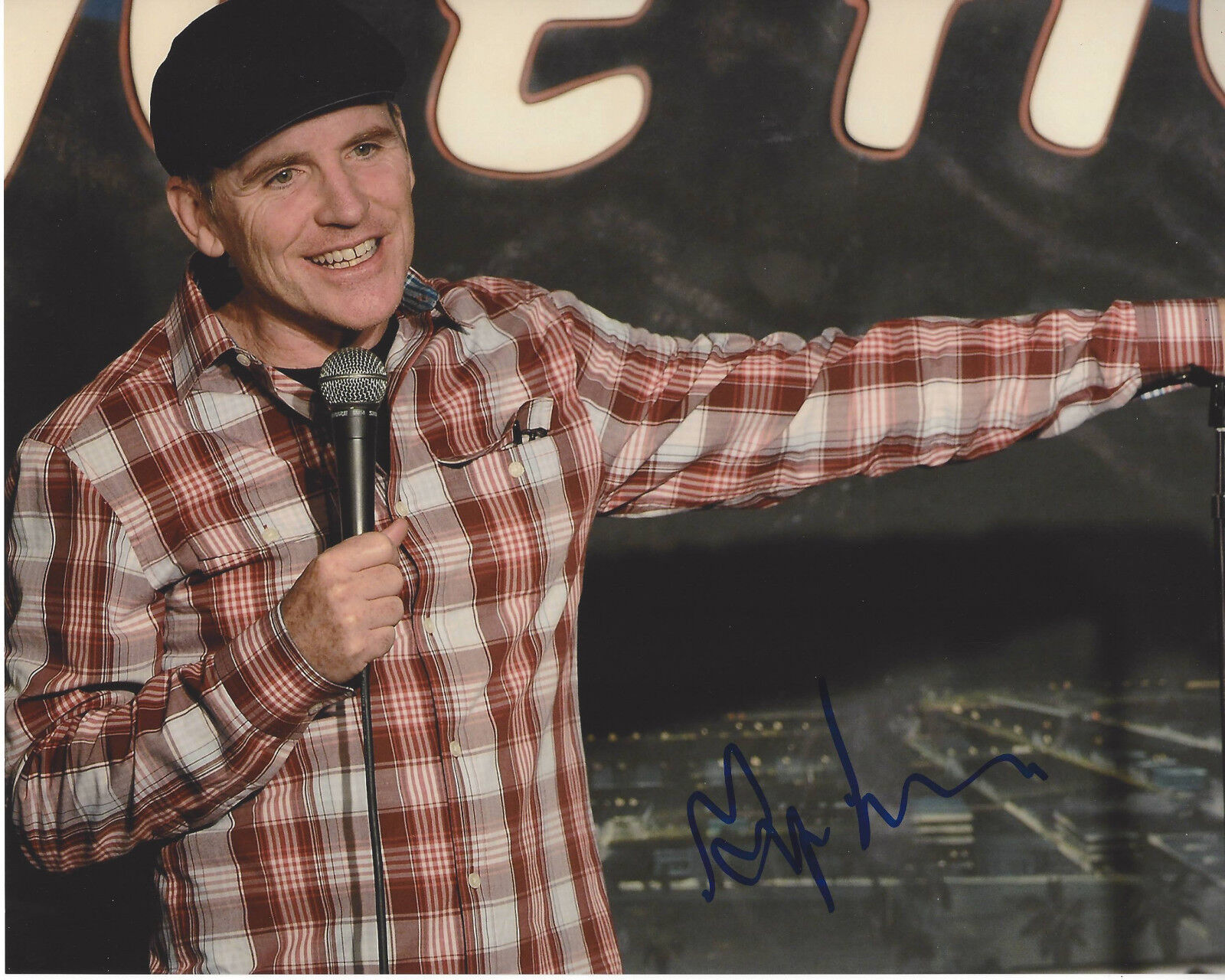 COMEDIAN GREG FITZSIMMONS SIGNED AUTHENTIC AUTOGRAPH 8X10 Photo Poster painting w/COA CRASHING