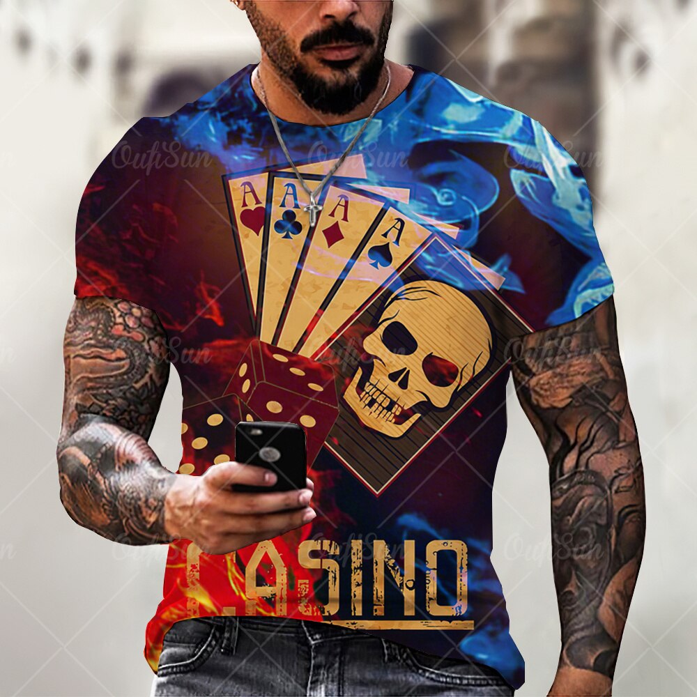 

Poker A - 3D Printed Men T Shirt, Xl, 501 Original