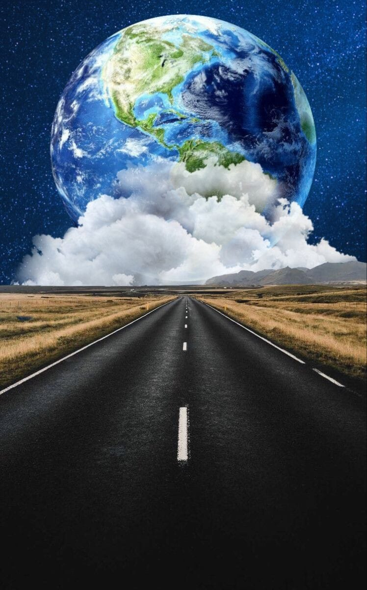  Earth 40*60CM (Canvas)AB Round Drill Diamond Painting gbfke