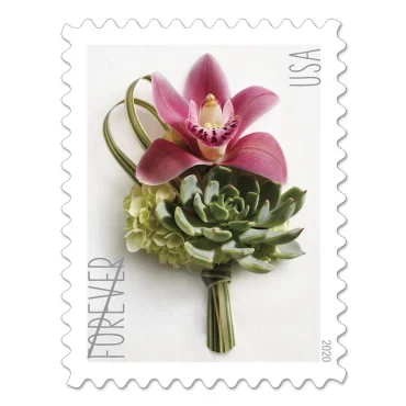 Heart Blossom USPS Forever Postage Stamp 1 Sheet of 20 US Postal