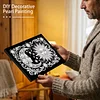 uk.everydayedeals DIY Pearl Painting With Frame - Handmade Self-Adhesive Pearls - Stars Moon(20*30cm)
