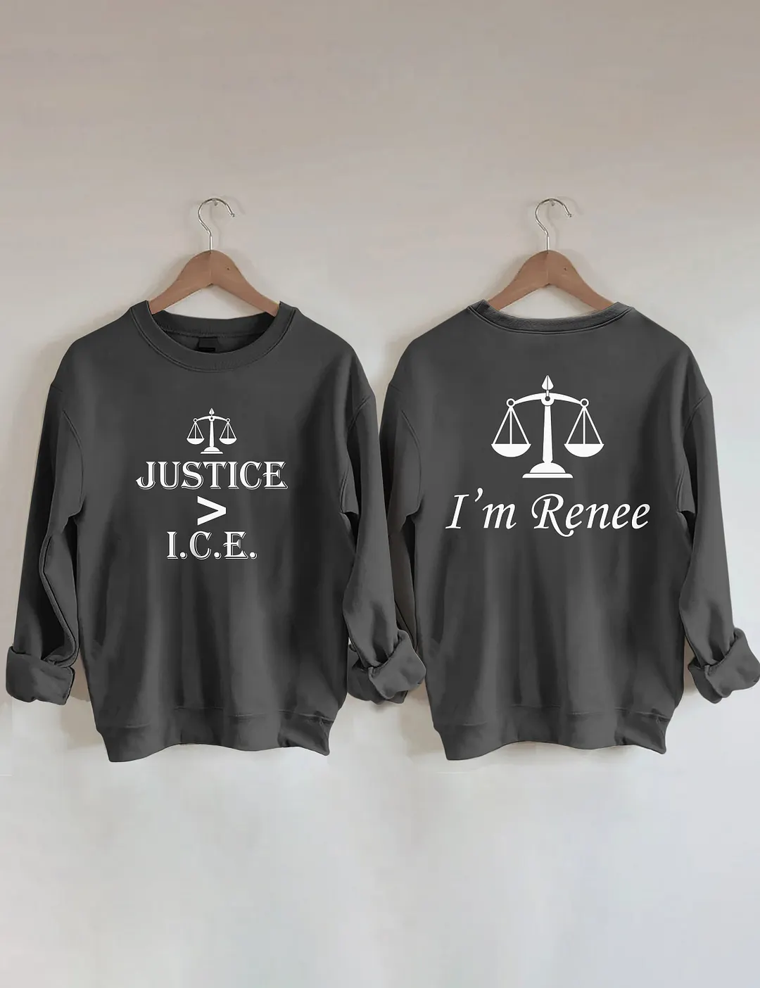 Justice Greater Than ICE Sweatshirt