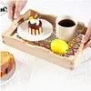 DIY Diamond Painting Wooden Mandala Serving Tray with Handle Kit