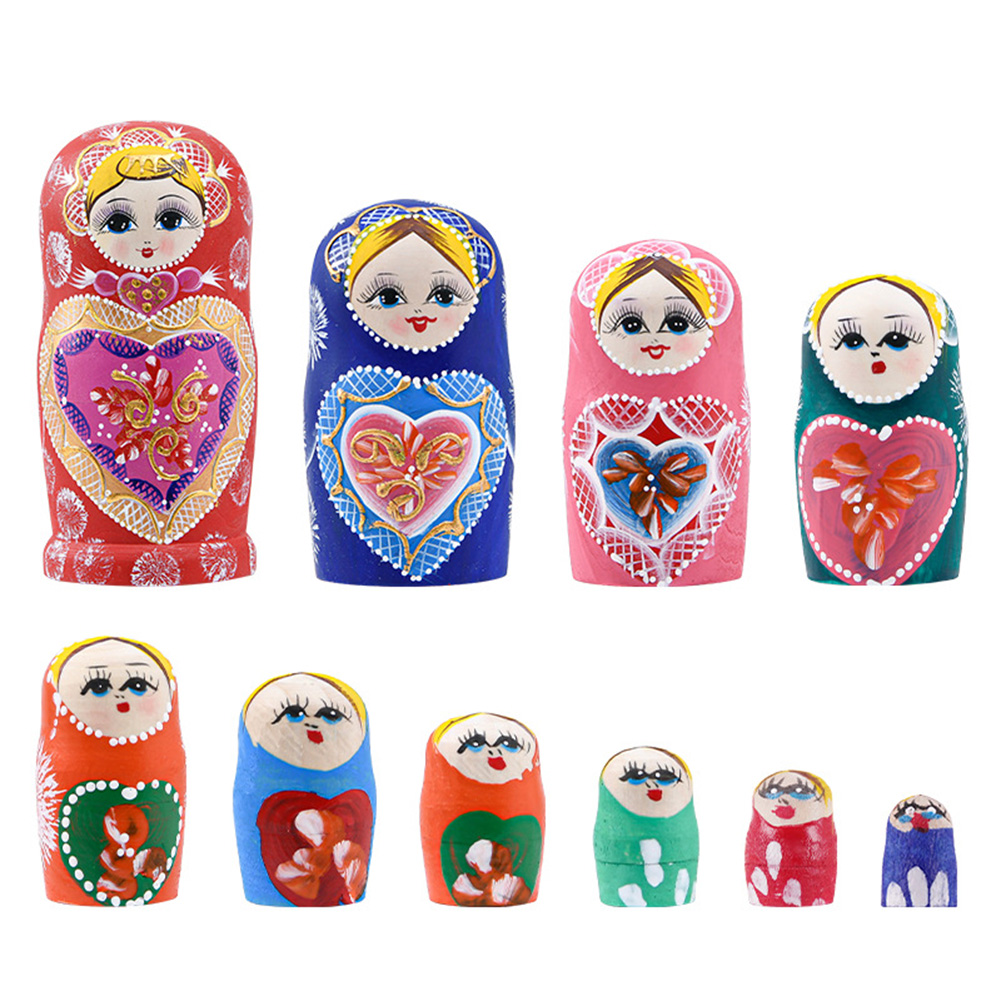 

10 Layers Wooden Matryoshka Nesting Dolls, 501 Original