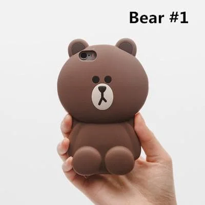 Rabbit/Bear/Duck Silica Gel Phone Case SP165692