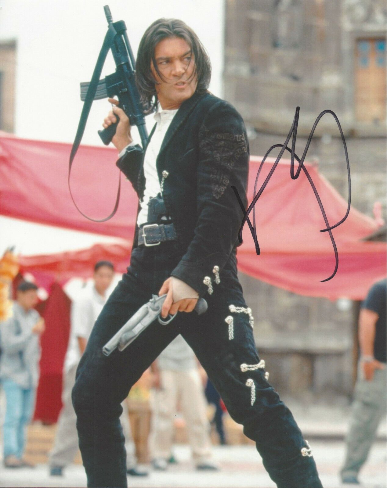 ANTONIO BANDERAS SIGNED AUTHENTIC 'DESPERADO' 8x10 Photo Poster painting 2 COA THE MASK OF ZORRO