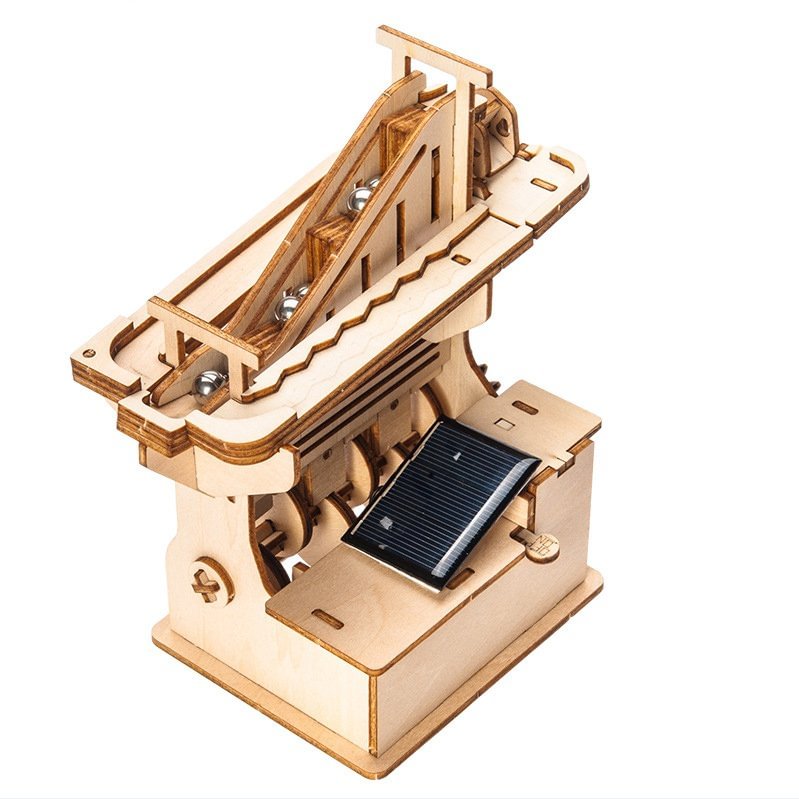 DIY solar wooden puzzle
