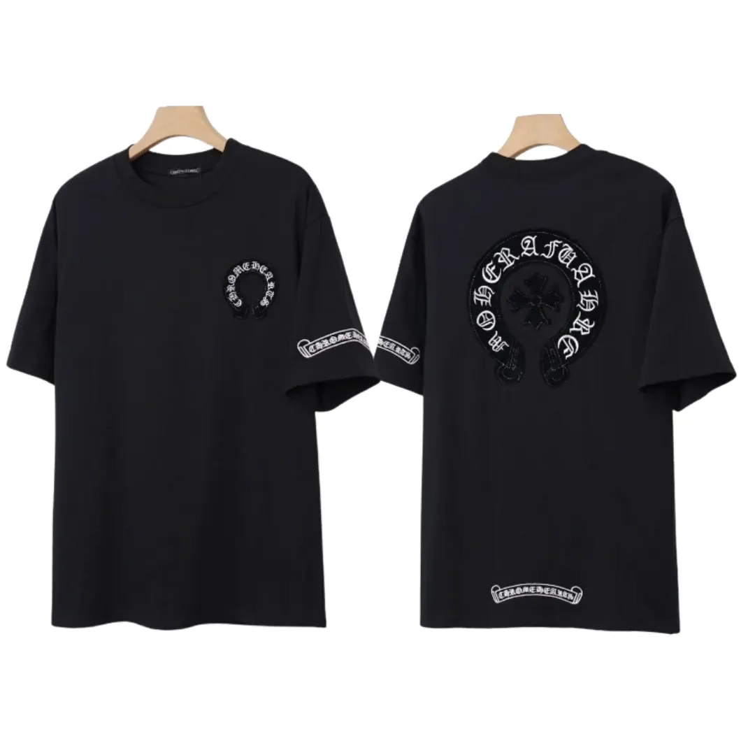CHROME HEARTS ブラック Tシャツ サイズ2 Chrome Hearts Tシャツ黒&白 H0165