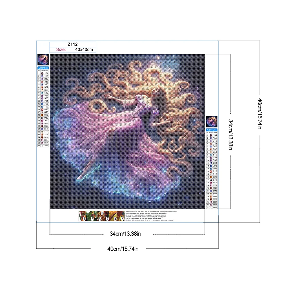 Diamond Painting - Full Round Drill - Princess(Canvas|40*40cm)