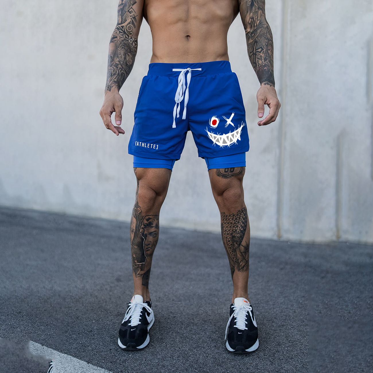 Men's Smiley Shorts Performance Shorts