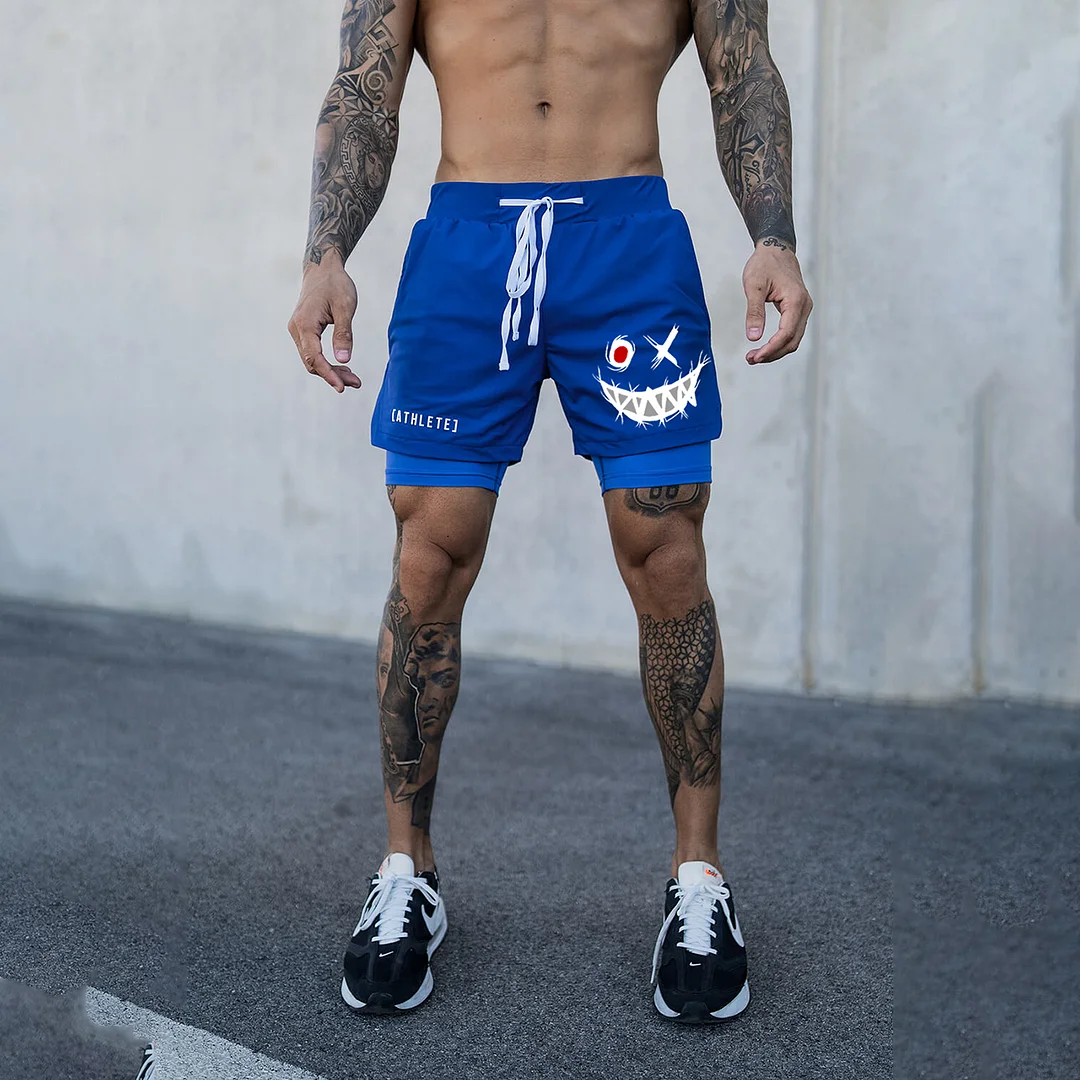 Men's Smiley Shorts Performance Shorts