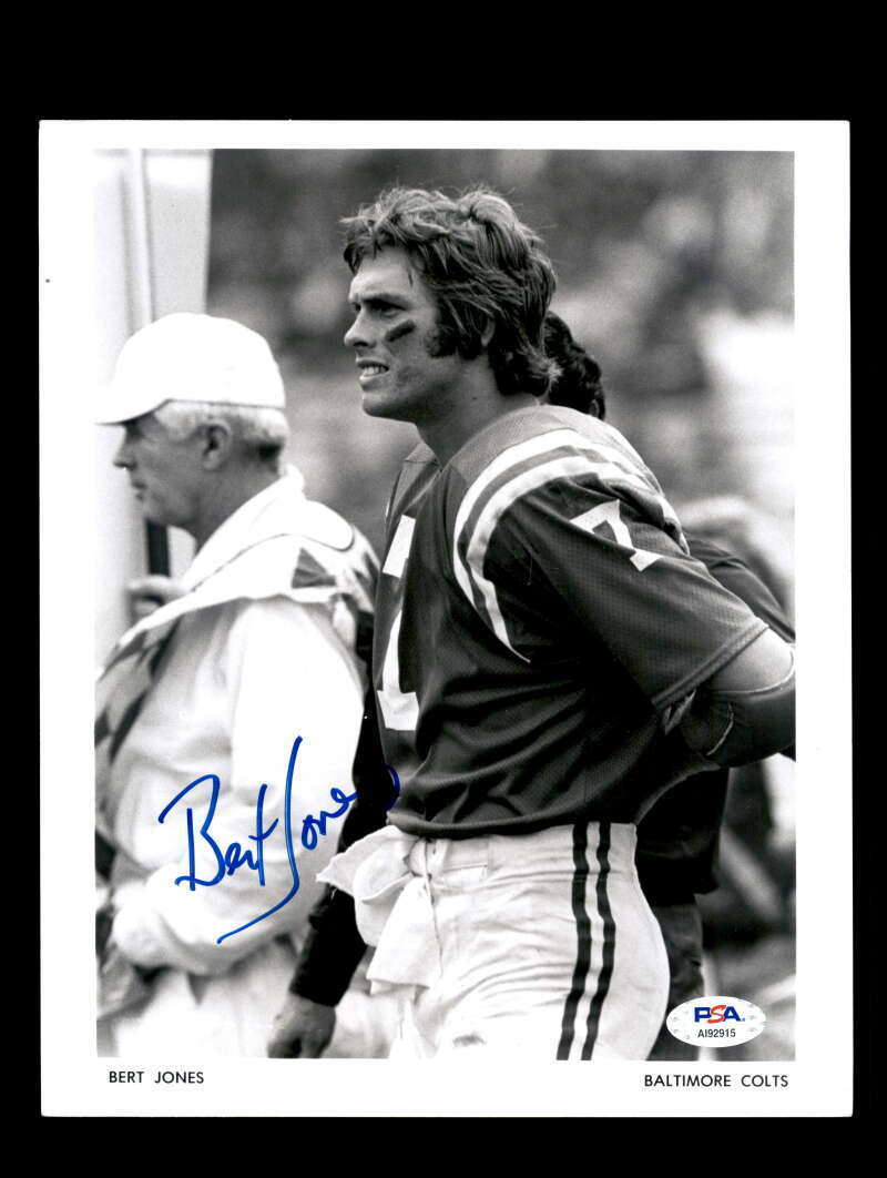 Bert Jones PSA DNA Signed Baltimore Colts 8x10 Autograph Photo Poster painting