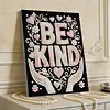 DIY Pearl Painting Be Kind for Home Wall Decor with Frame(30x40cm)