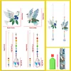 2pcs Crystal Light Catcher Diamond Painting Peace Pigeon Suncatcher Hanging Kits