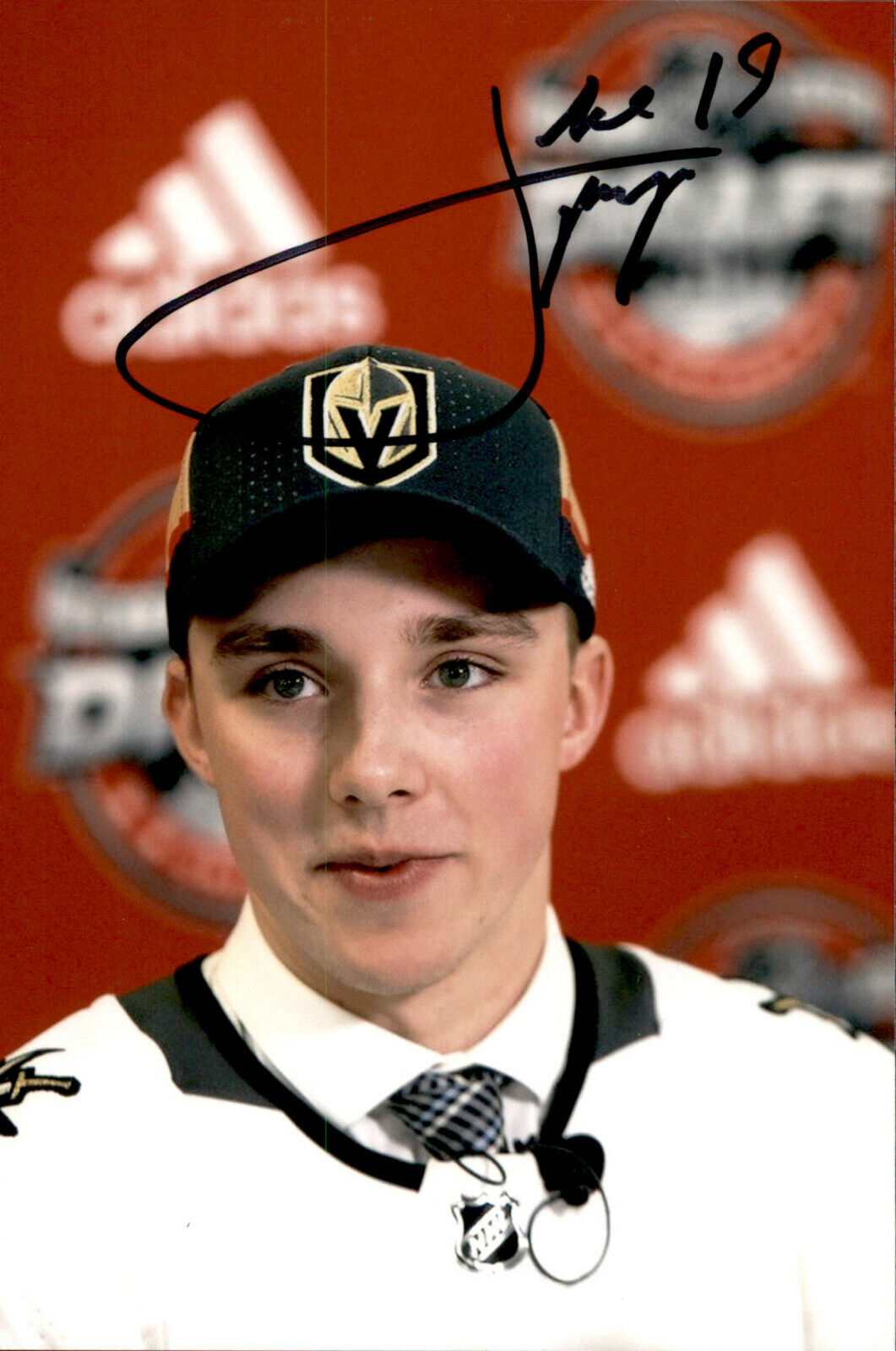 Jake Leschyshyn SIGNED autographed 4x6 Photo Poster painting VEGAS GOLDEN KNIGHTS #4