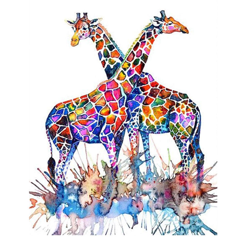 

30*40CM - Giraffe - Square Drill Diamond Painting, 501 Original