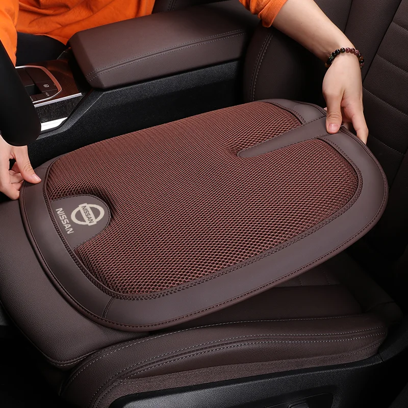 ✨Spring Sale✨Summer Comfortable Leather Ice Silk Mosaic Car Seat Cushion
