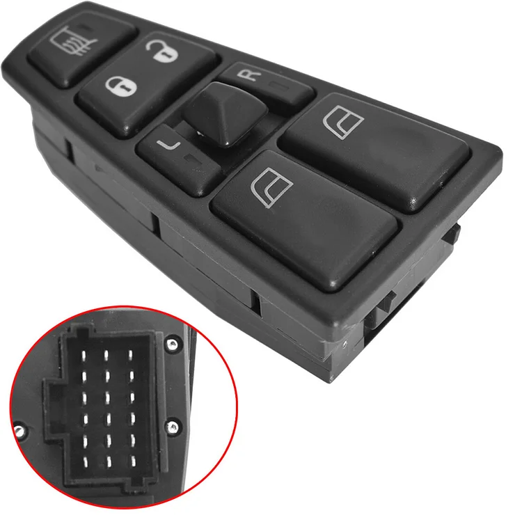 Silscvtt Power Master Window Switch Replacement for Volvo VNL VNM VN Truck FH12 FM12 FM9 2004-2012 21543897 20752918