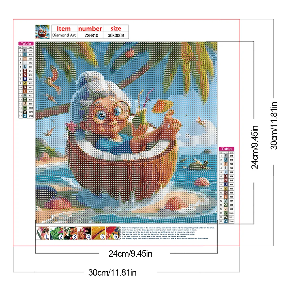 Diamond Painting - Full Round Drill - Grandma(Canvas|30*30cm)