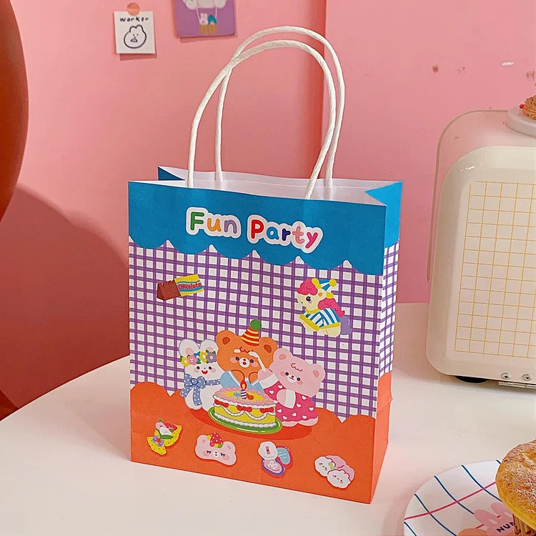 Cartoon Bear Student Gift Bags