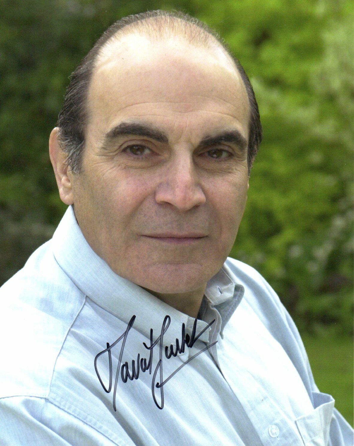 David Suchet Signed 10 by 8 inches Genuine Signature Photo Poster painting Poirot