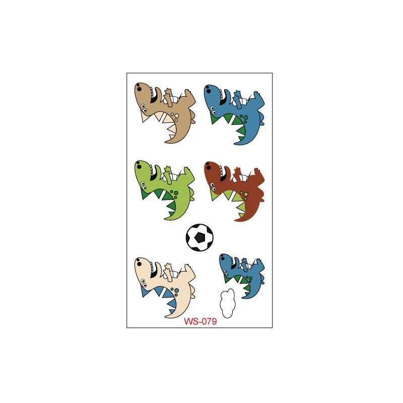 New dinosaur tattoo stickers waterproof children cute cartoon tyrannosaurus pterosaur animal party toy tattoo stickers