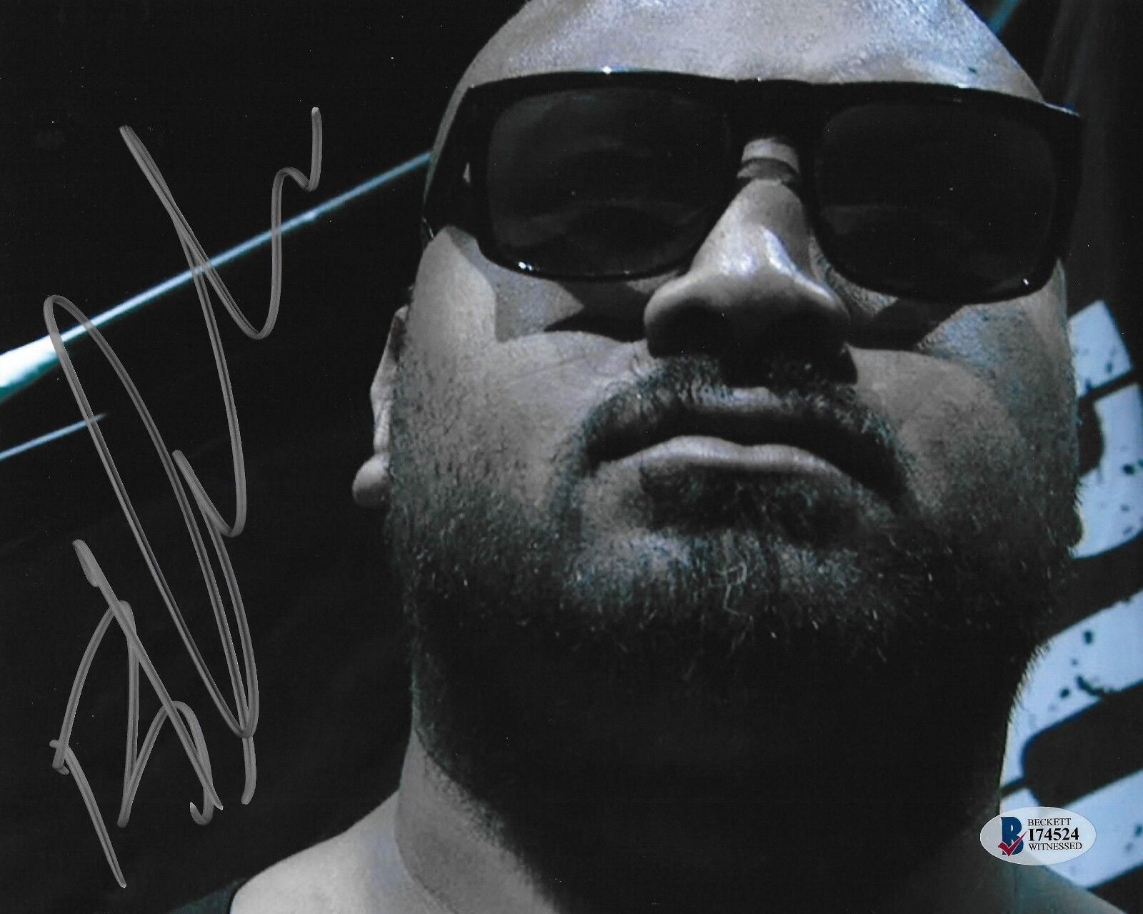 Bad Luck Fale Signed 8x10 Photo Poster painting BAS COA New Japan Pro Wrestling Bullet Club G1 5