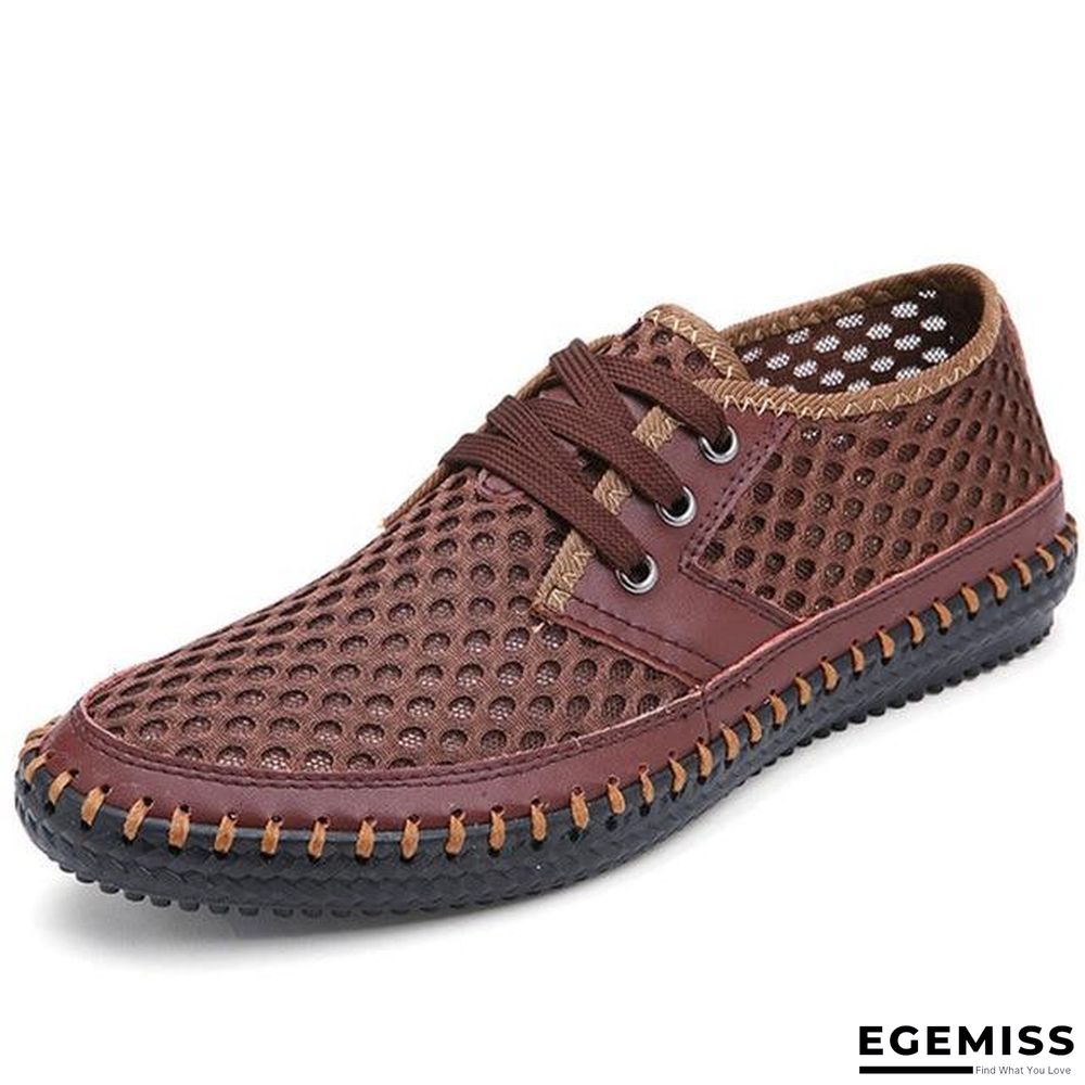 Men's Breathable Casual Flats Loafers Mesh Comfortable Soft Shoes | EGEMISS