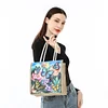 Diamond Painting-DIY Butterfly Handbag Linen Shopping Storage Bag