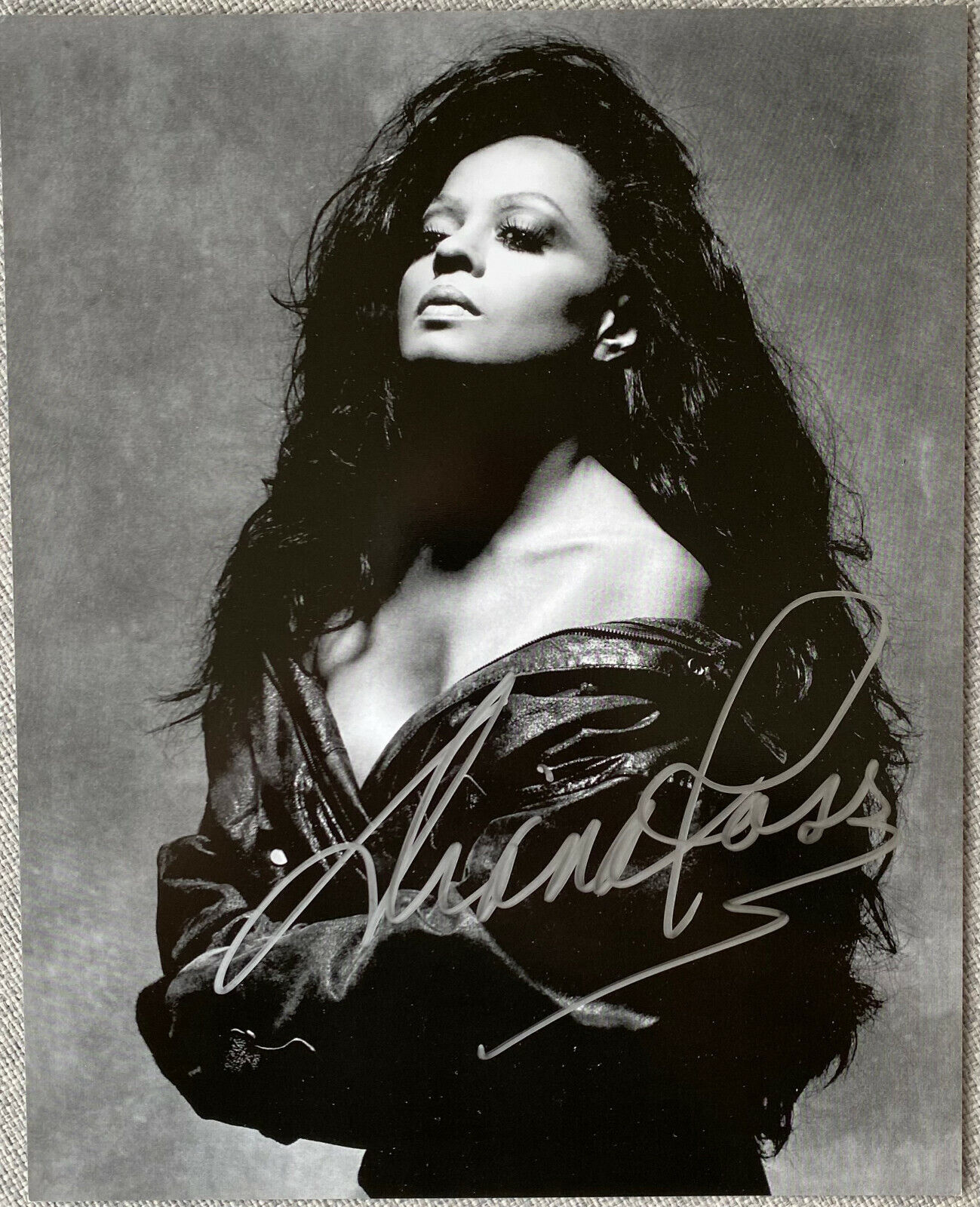 The Supremes Diana Ross Signed In-Person 8x10 B&W Photo Poster painting - Limited Ed. #457/500