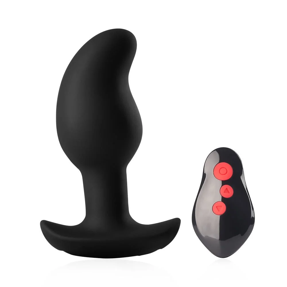 Silicone E-Stim Vibration Remote Anal Massager