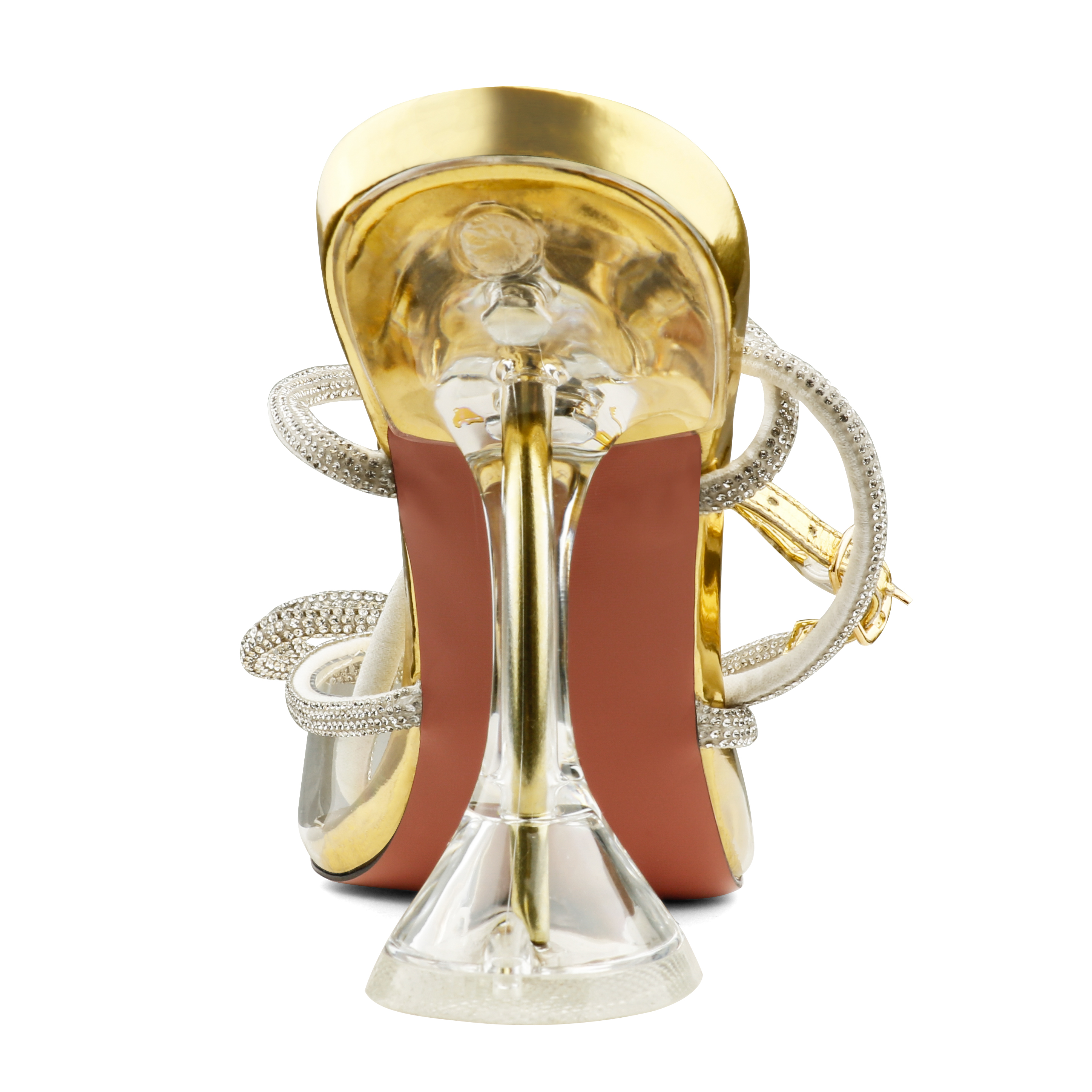 9.5cm/3.74 Double Bow crystal-embellished silk-satin point-toe pumps Pointed Toe With Glitter Strappy Sandals