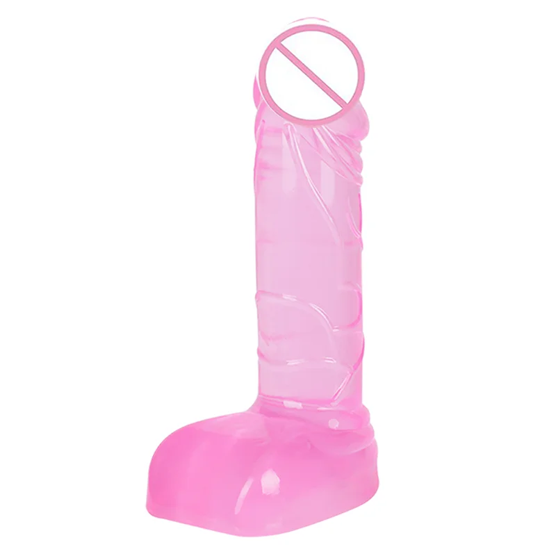 Colorful Small TPE Dildo Penis For Adults - Rose Toy