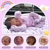 20" Newborn Lifelike Sleeping Baby Doll Girl with Heartbeat💖 & Sound🔊 Option and Dense Hand-Rooted Brown Hair - RBBI-Myrebornbabydoll&reg; Myrebornbabydoll&reg;