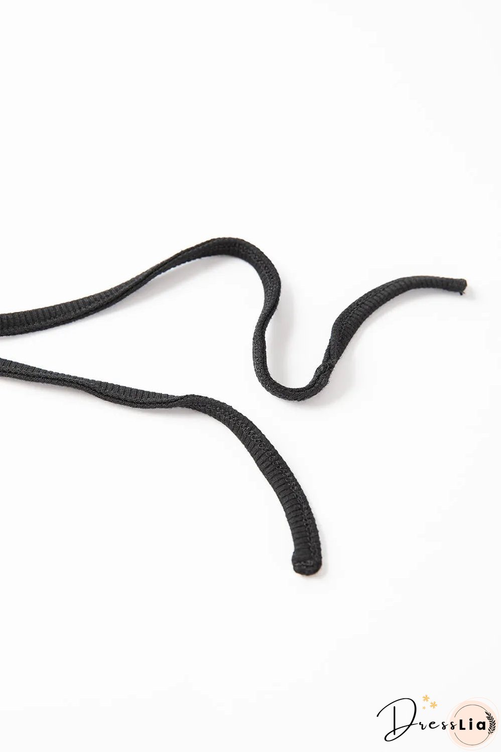 Black Drawstring Ruched Side Split Ribbed Midi Dress