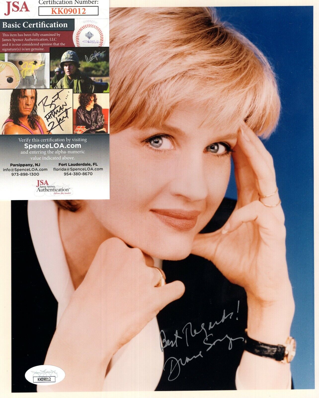 Diane Sawyer Journalist TV Anchor Hand Signed Autograph 8x10 Photo Poster painting with JSA COA