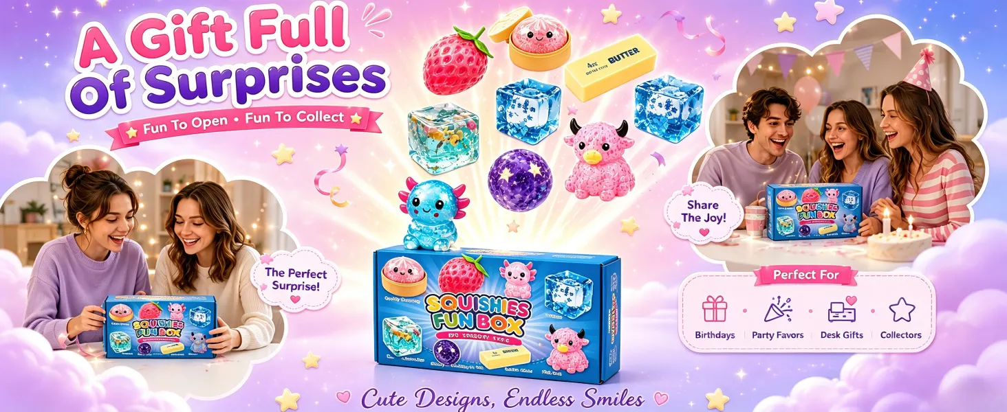 Squishy Box Mystery Fun Set Pack, Blind Malt Sugar Creative