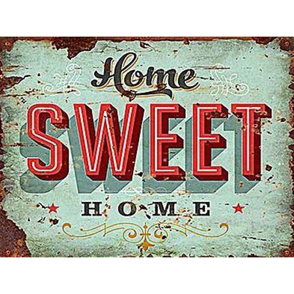 

30*40CM - Home Sweet Home - Round Drill Diamond Painting, 501 Original