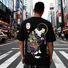 Ukiyo-e Style Art Print Casual Cotton T-Shirt by Inlyline
