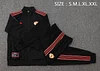 25/26 Manchester United Black long zipper  Training Jacket Set