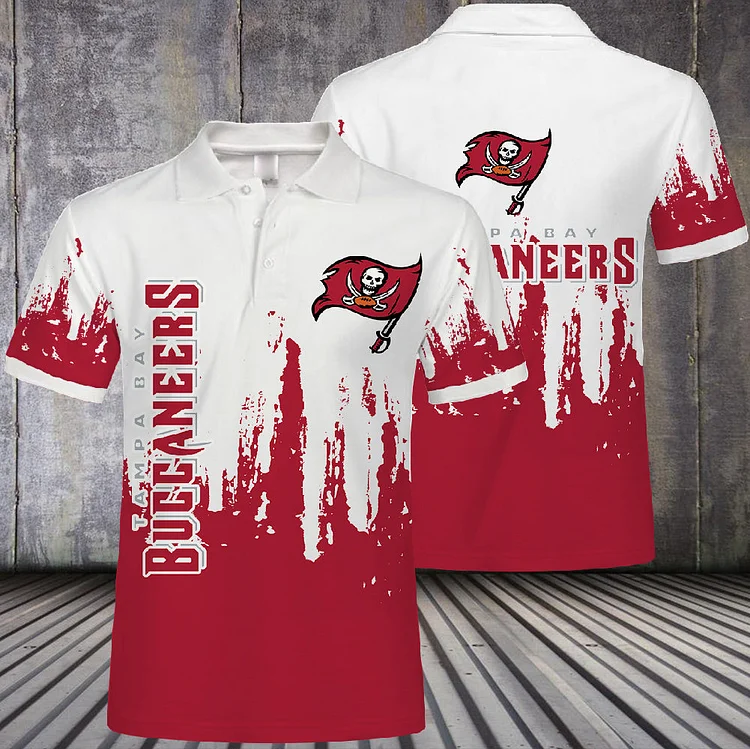 Tampa Bay Buccaneers Button Up Polo Shirt