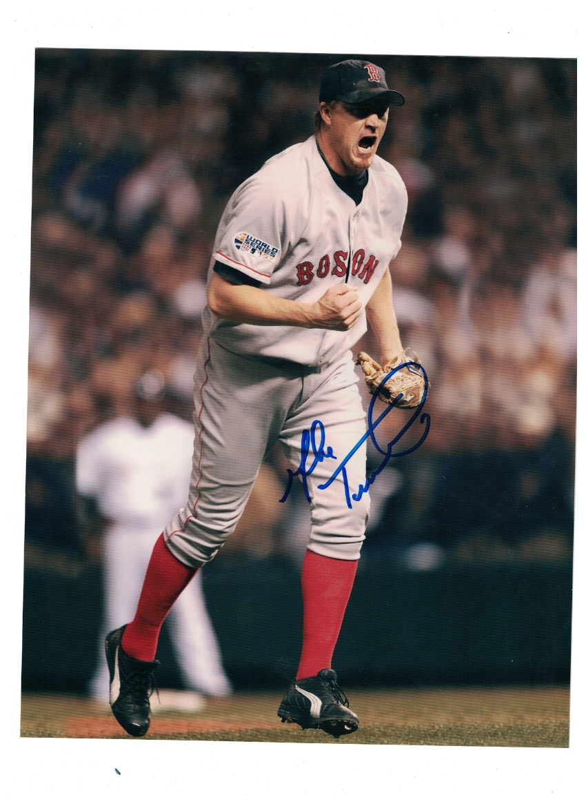 Mike Timlin Boston Red Sox Signed 8x10 Photo Poster painting W/Our COA