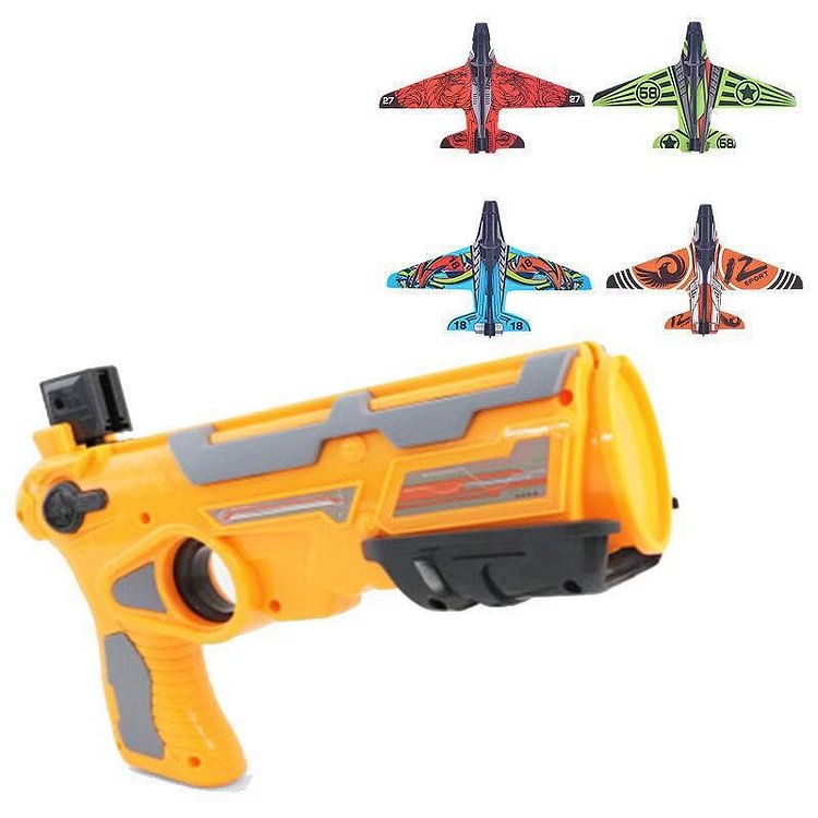 ToyTime HOT！Airplane Launcher Bubble Catapult With  Small Plane Toy Funny Airplane Toys for Kids plane Catapult Gun Shooting Game Gift