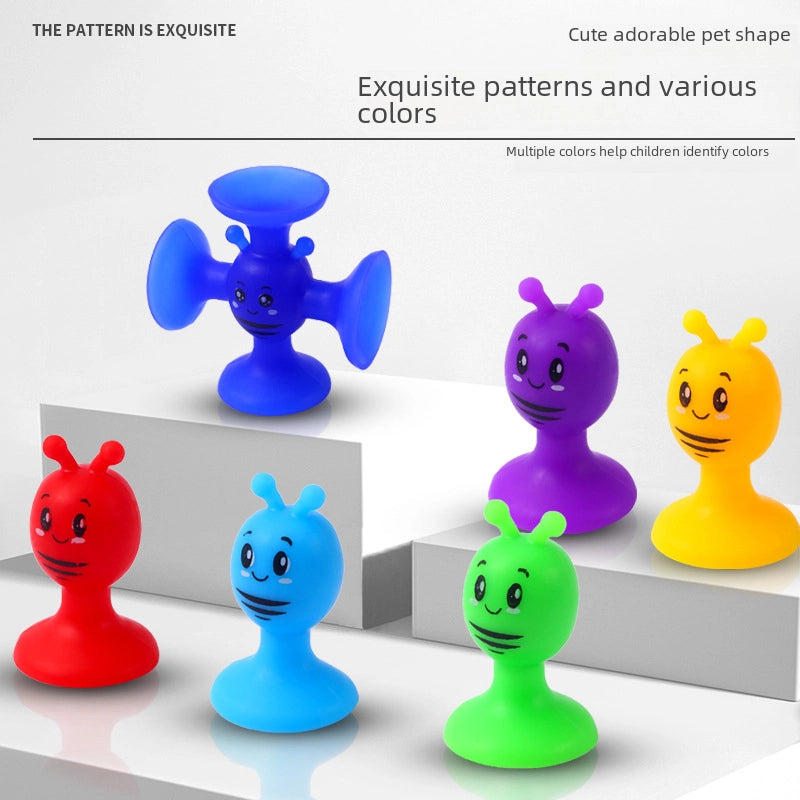 Hot Sale New Bee Sucker Varied Soft Building Blocks Suction Music Sticky Music Educational Children’s Toys