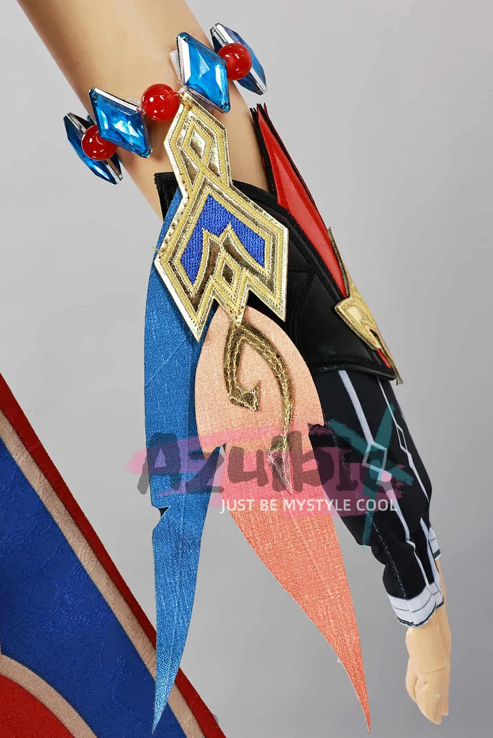 Azuiblc 原神 チャスカ コスプレ衣装 高級コス衣装セット｜神の眼+腕