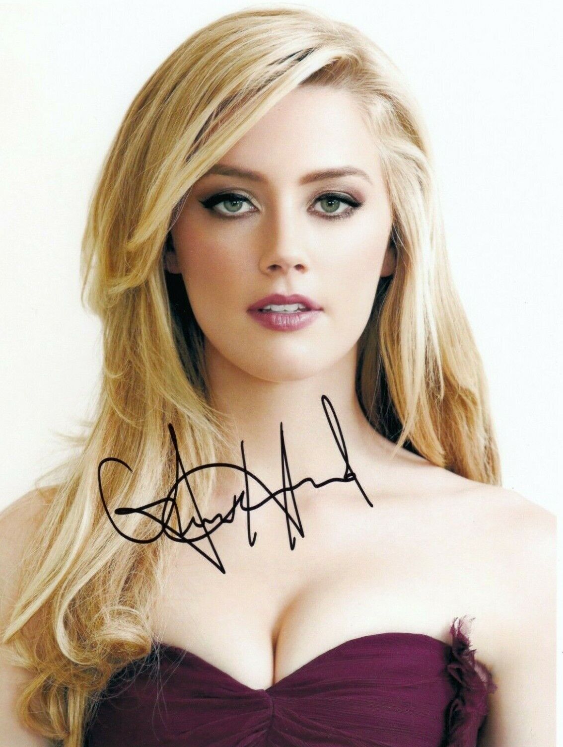 Amber Heard Signed Auto 8 x 10 Photo Poster paintinggraph