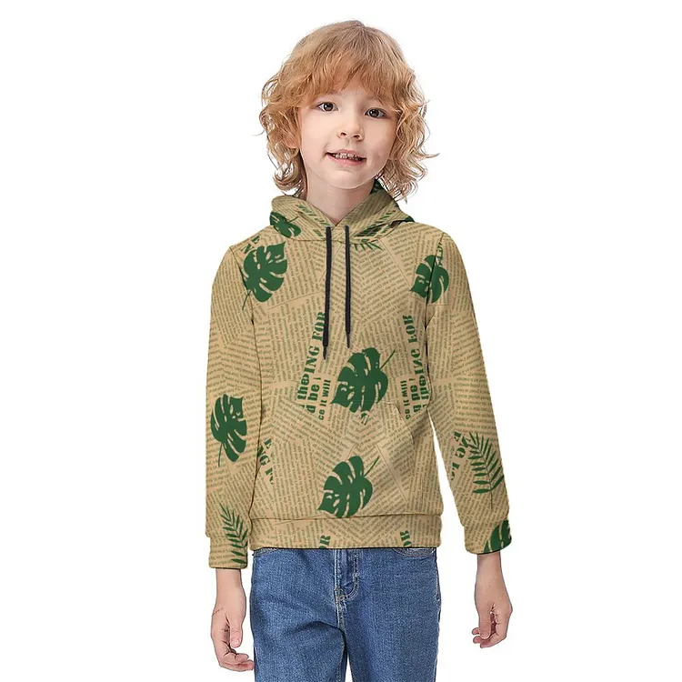 Personalized Design Children  Hoodie for Kids Fashion Texture