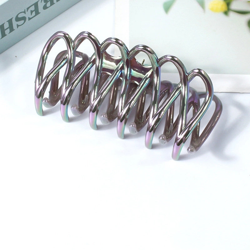 Fashion Geometric Pc Plastic Resin Sequins Hair Claws 1 Piece