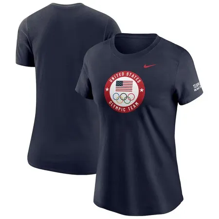 Women's Team USA Navy Milano Cortina 2026 Winter Olympics T-Shirt