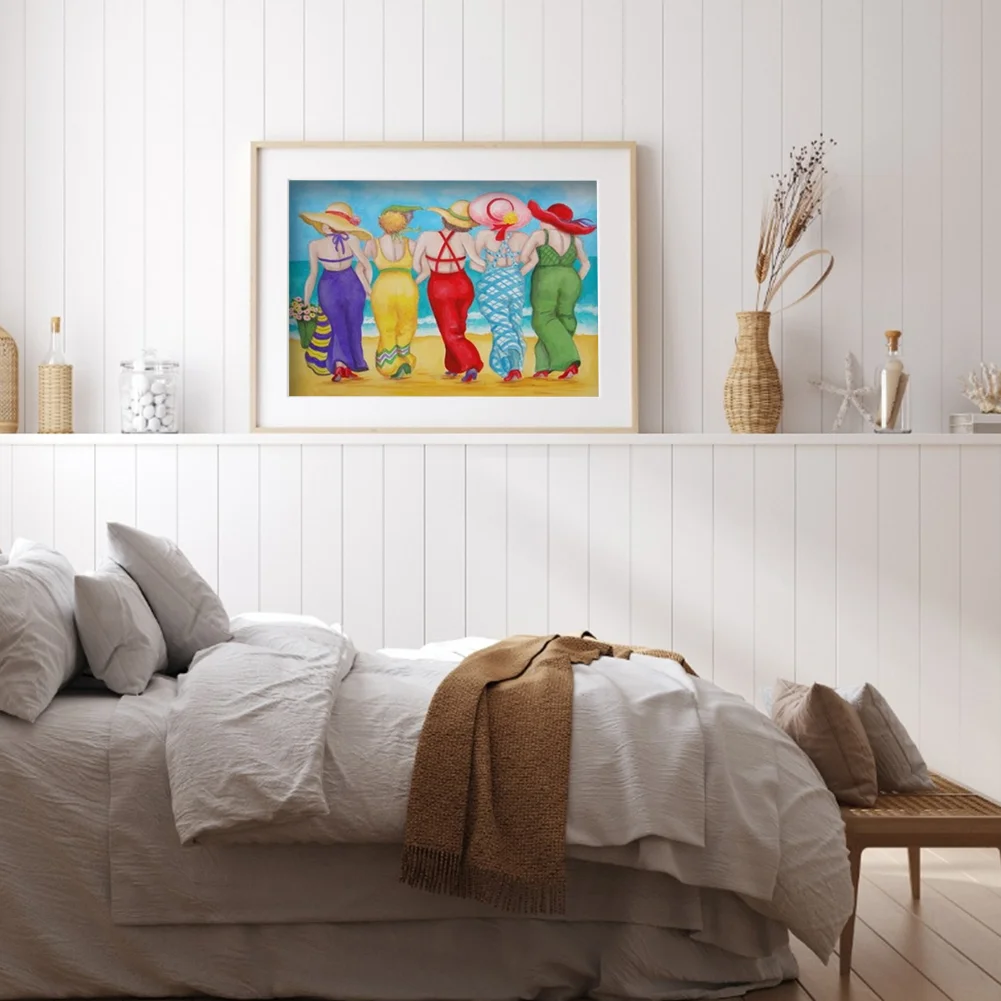 Women on Beach - Paint By Number(50*40cm)